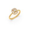 9kt Yellow Gold Diamond Ring for Her | Lab Grown Diamond Jewelry | Solitaire Engagement Ring | BIS Hallmarked | IGI Certified