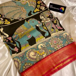 Pure Kalamkari Silk Saree