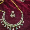 Green Meenakari Kundan Choker Set