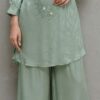 Sage Green Embroidered Co-ord Set