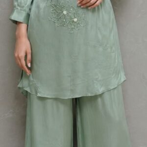 Sage Green Embroidered Co-ord Set