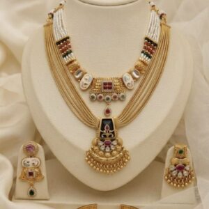 Premium Heritage Temple Necklace Set (No. 112)