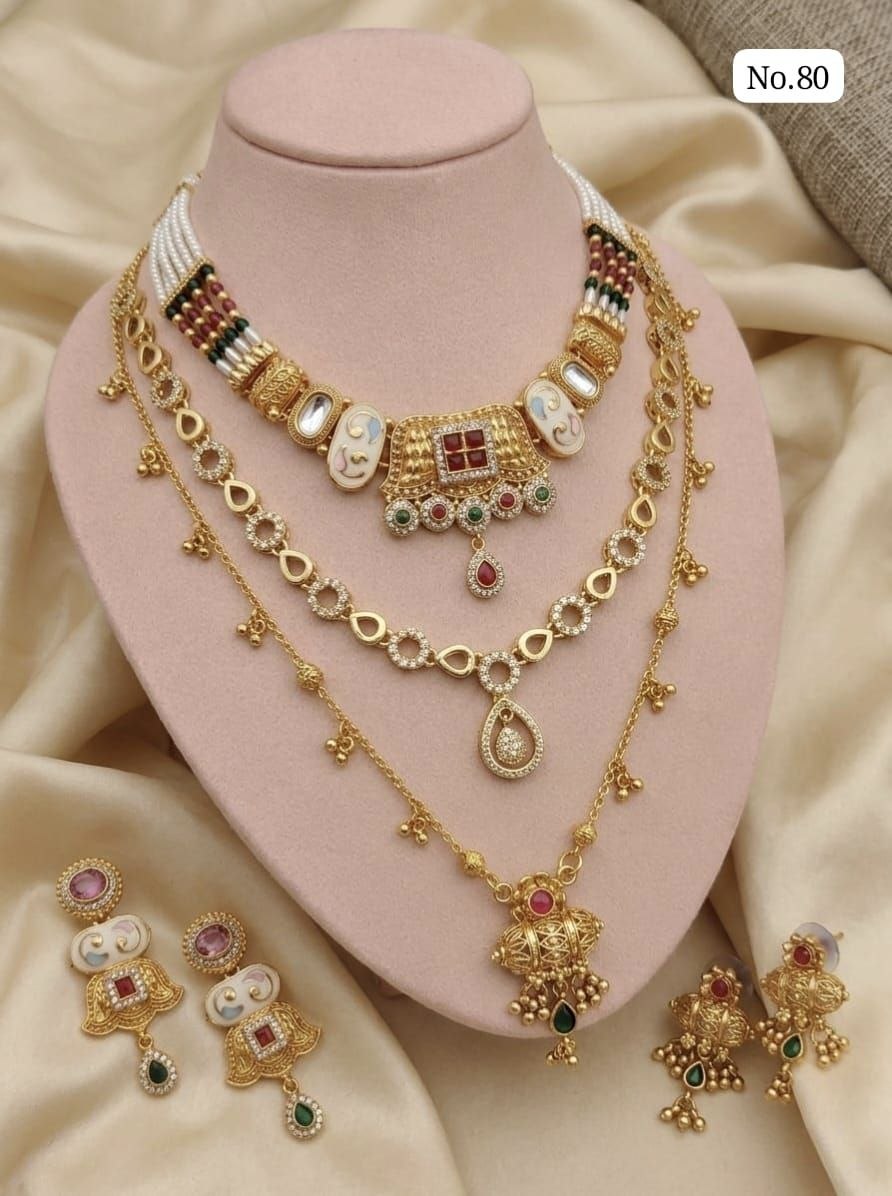 Royal Layered Heritage Necklace Set (No. 80)