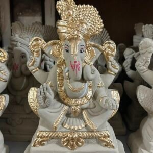 Maharaja Throne Ganesh Idol